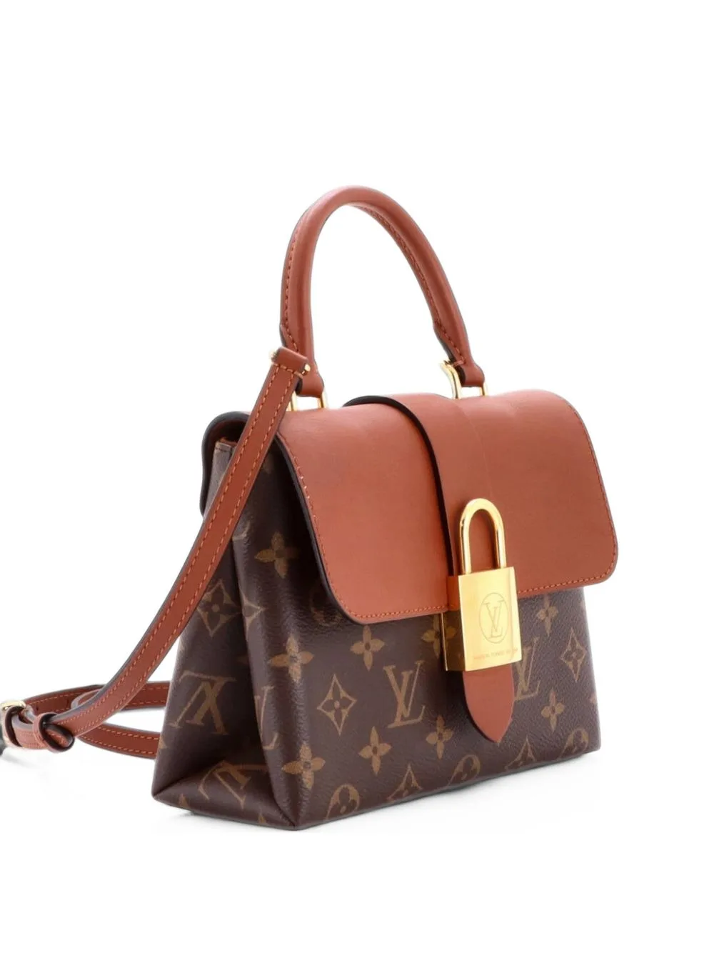 Locky Handbag Monogram Canvas with Leather BB Satchel by Louis Vuitton Pre-Owned