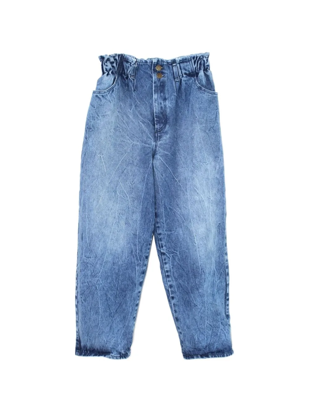 Stonewashed Tapered Jeans