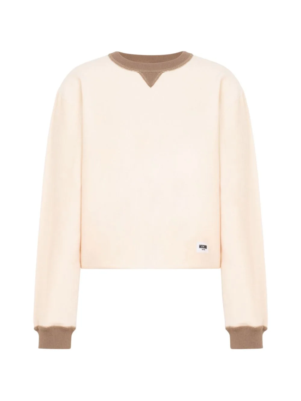 Logo-Patch Ribbed-Trim Sweater by Moschino
