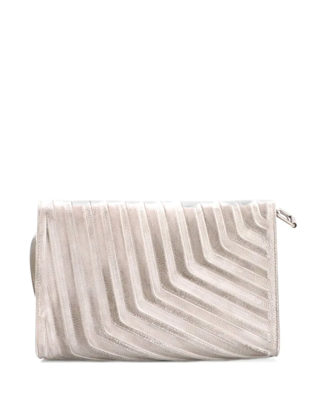 Car Hybrid Wallet with Strap Distressed Embossed Leather Shoulder Bag by Balenciaga Pre-Owned