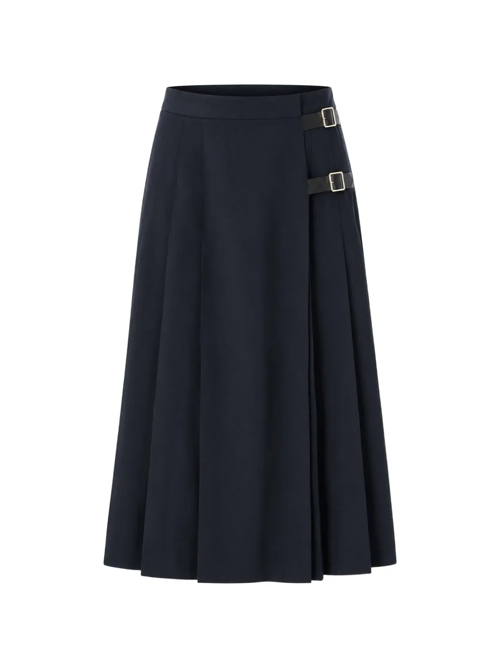 Buckle-Fastening Pleated Skirt by Barbour