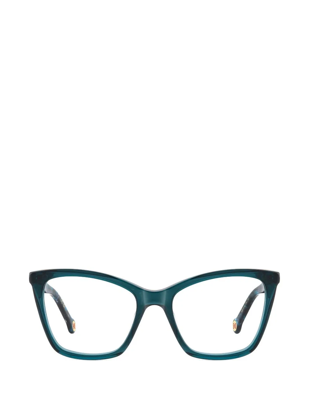 Logo-Plaque Cat-Eye Glasses by Carolina Herrera