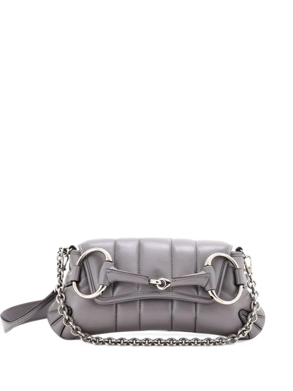 Horsebit Chain Vertical Quilted Leather Small Shoulder Bag by Gucci Pre-Owned
