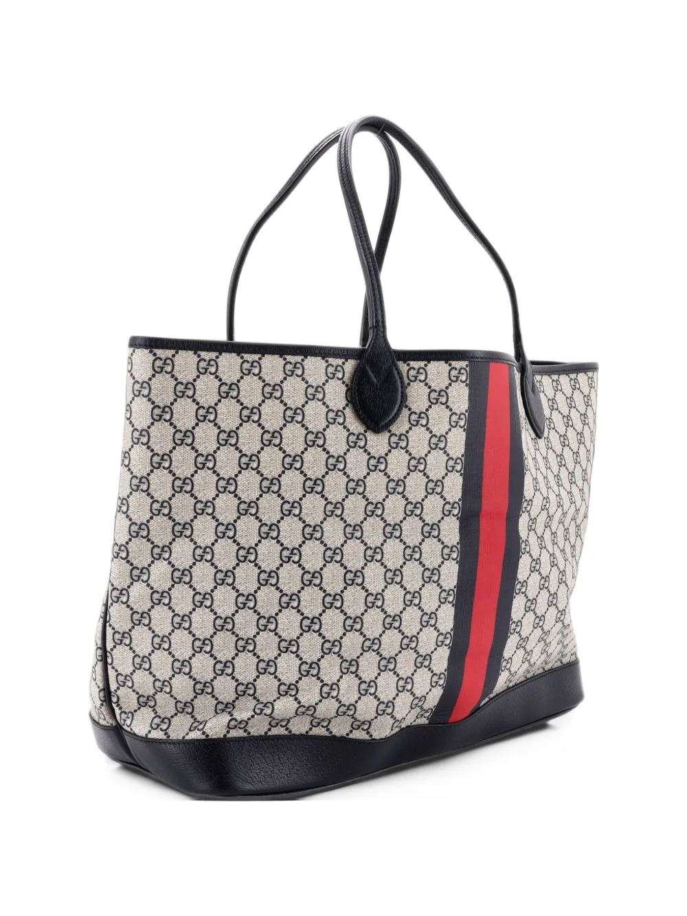 Ophidia Open Shopping GG Coated Canvas Large Tote Bag by Gucci Pre-Owned