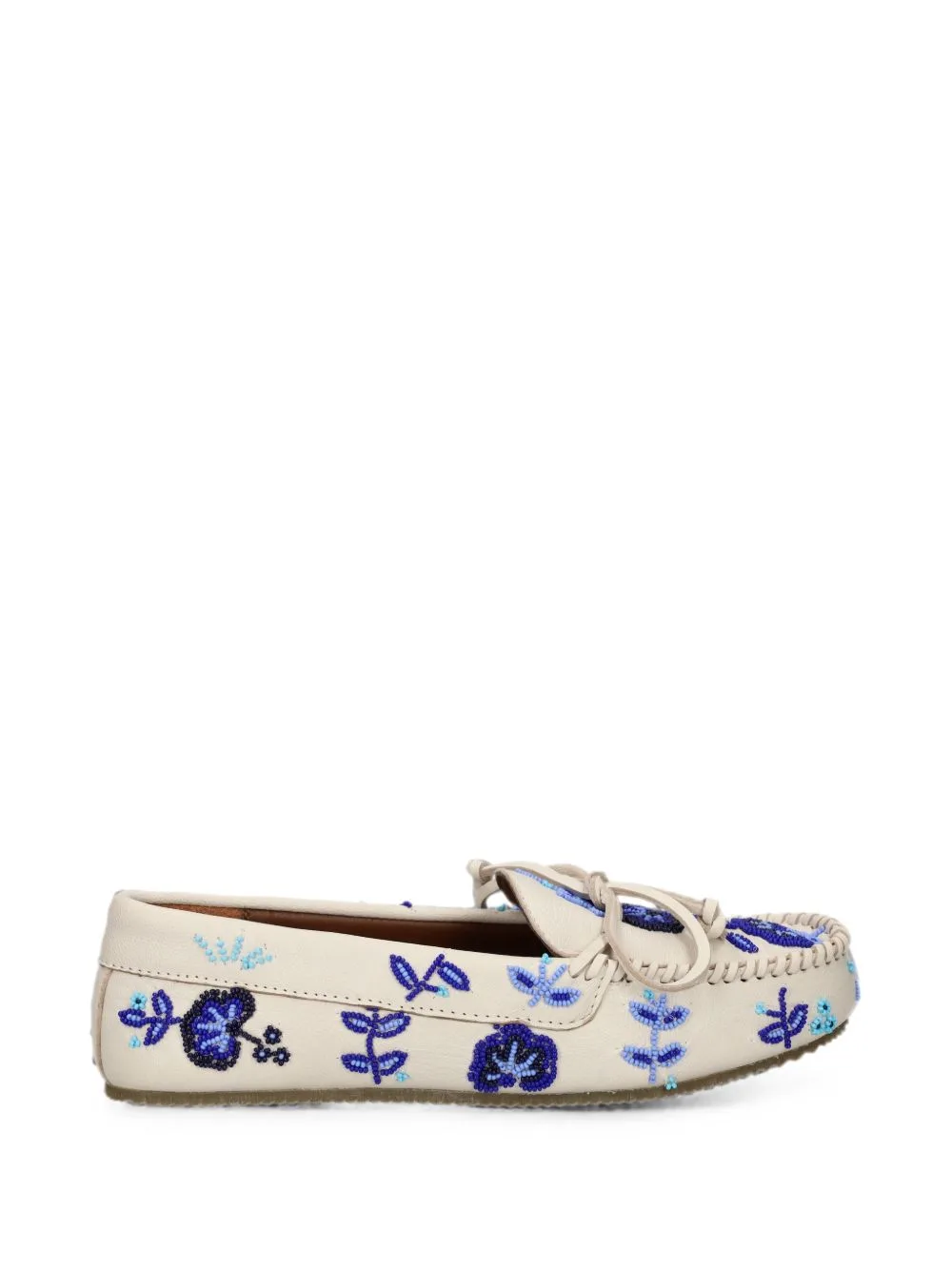Arianna Bead-Embellished Floral Loafers by DE SIENA SHOES
