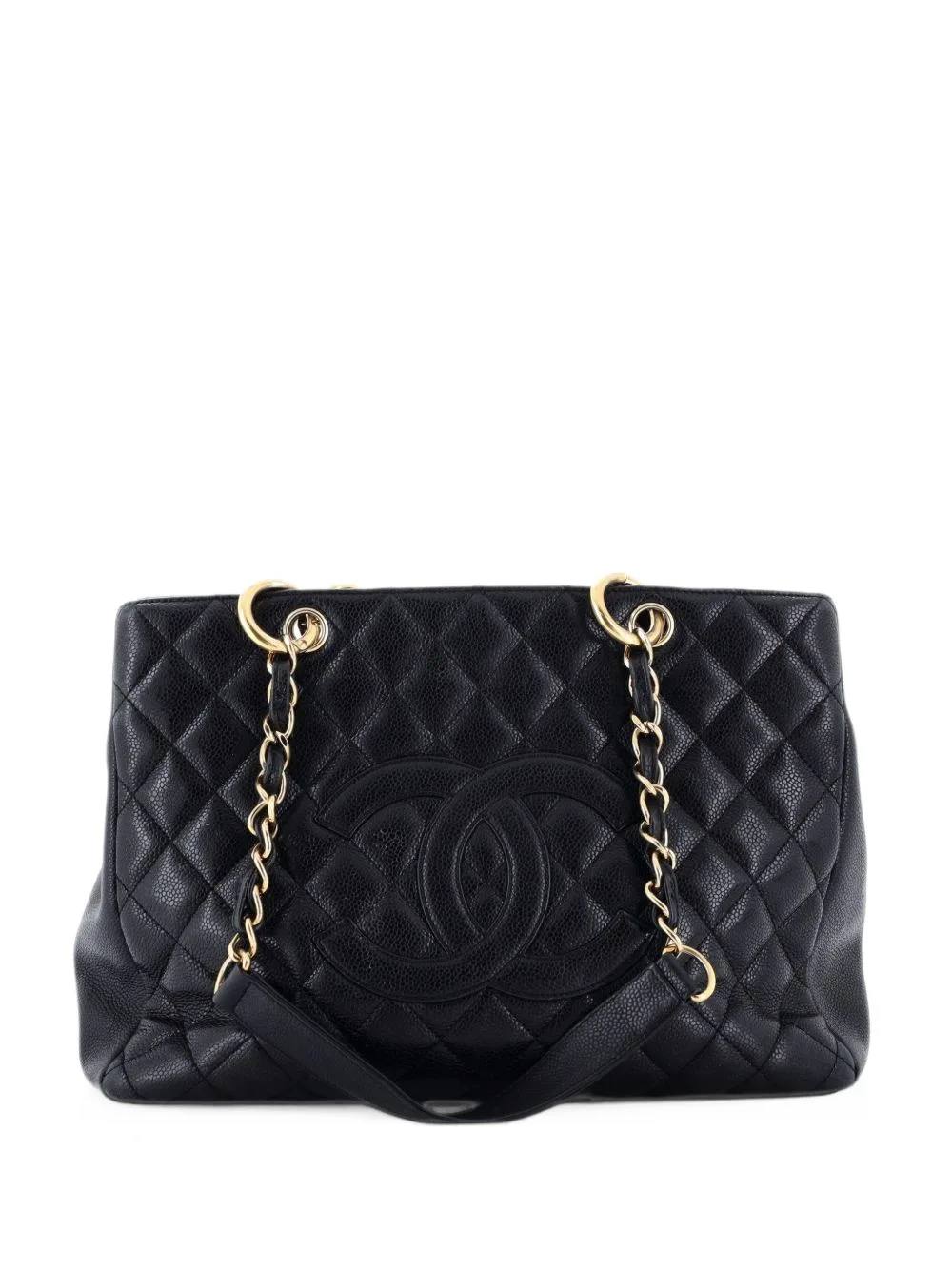 Grand Shopping Quilted Calfskin Tote Bag