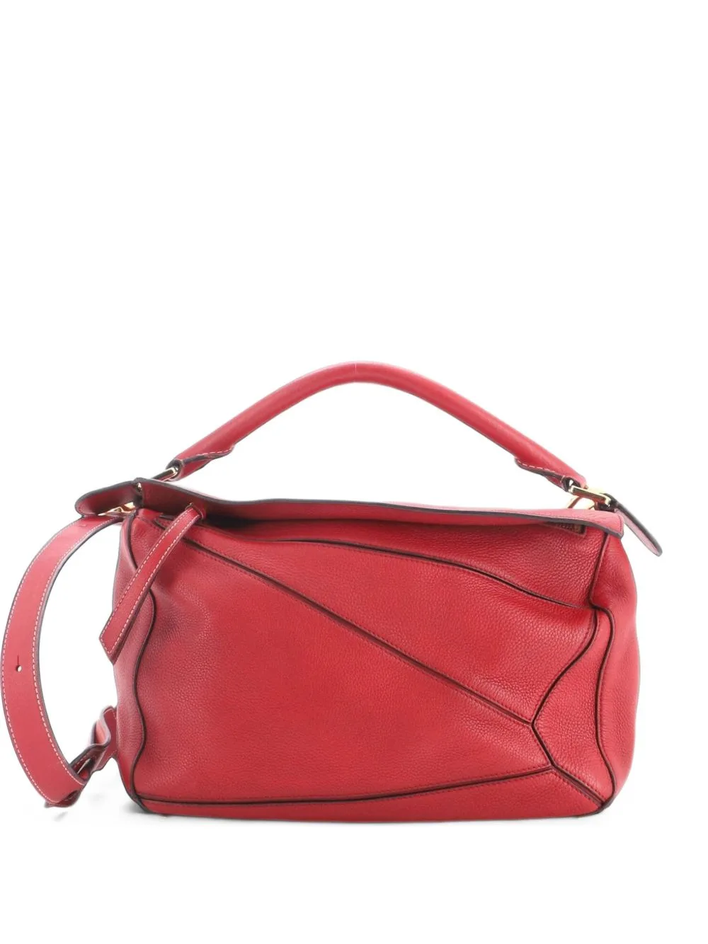 Puzzle Bag Leather Medium Shoulder Bag by Loewe Pre-Owned