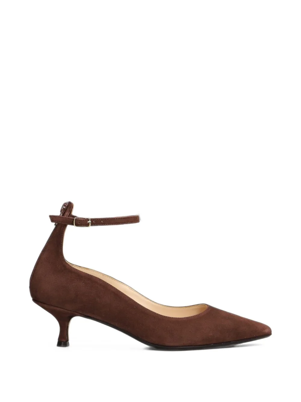 Pointed-Toe Ankle-Strap Pumps by Anna F.