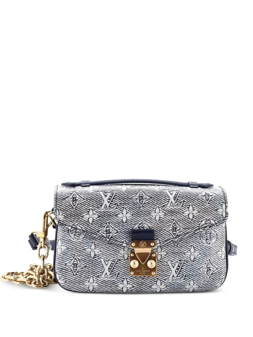 Pochette Metis Monoglam Jacquard Canvas East West Shoulder Bag by Louis Vuitton Pre-Owned