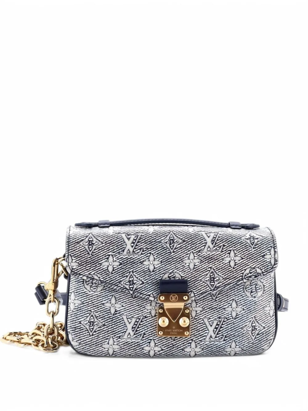 Pochette Metis Monoglam Jacquard Canvas East West Shoulder Bag by Louis Vuitton Pre-Owned