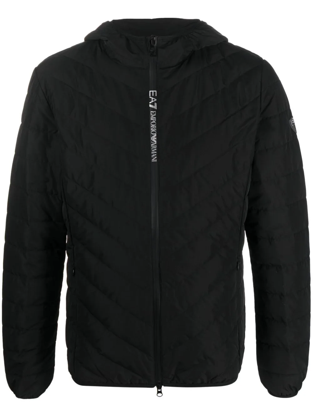 Hooded Quilted Jacket by Ea7 Emporio Armani