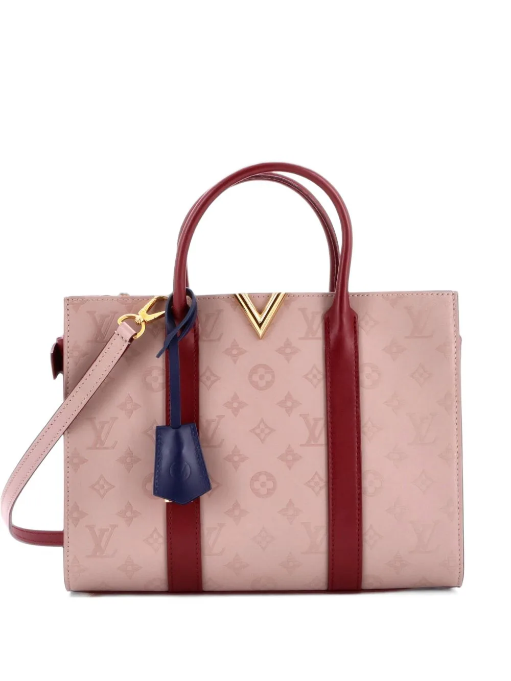 Very Monogram Leather mm Tote Bag by Louis Vuitton Pre-Owned