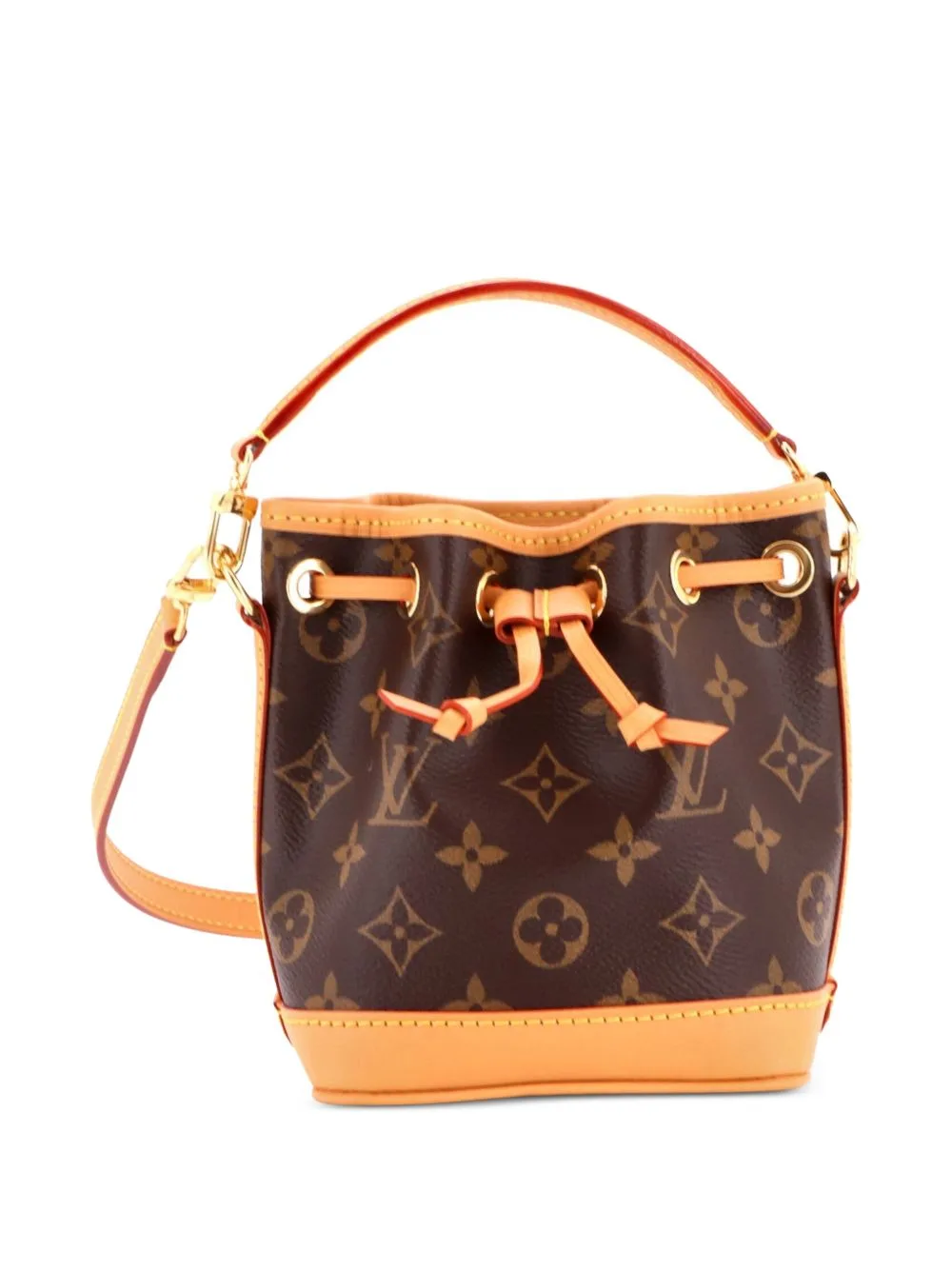 Noe NM Handbag Monogram Canvas Nano Bucket Bag by Louis Vuitton Pre-Owned