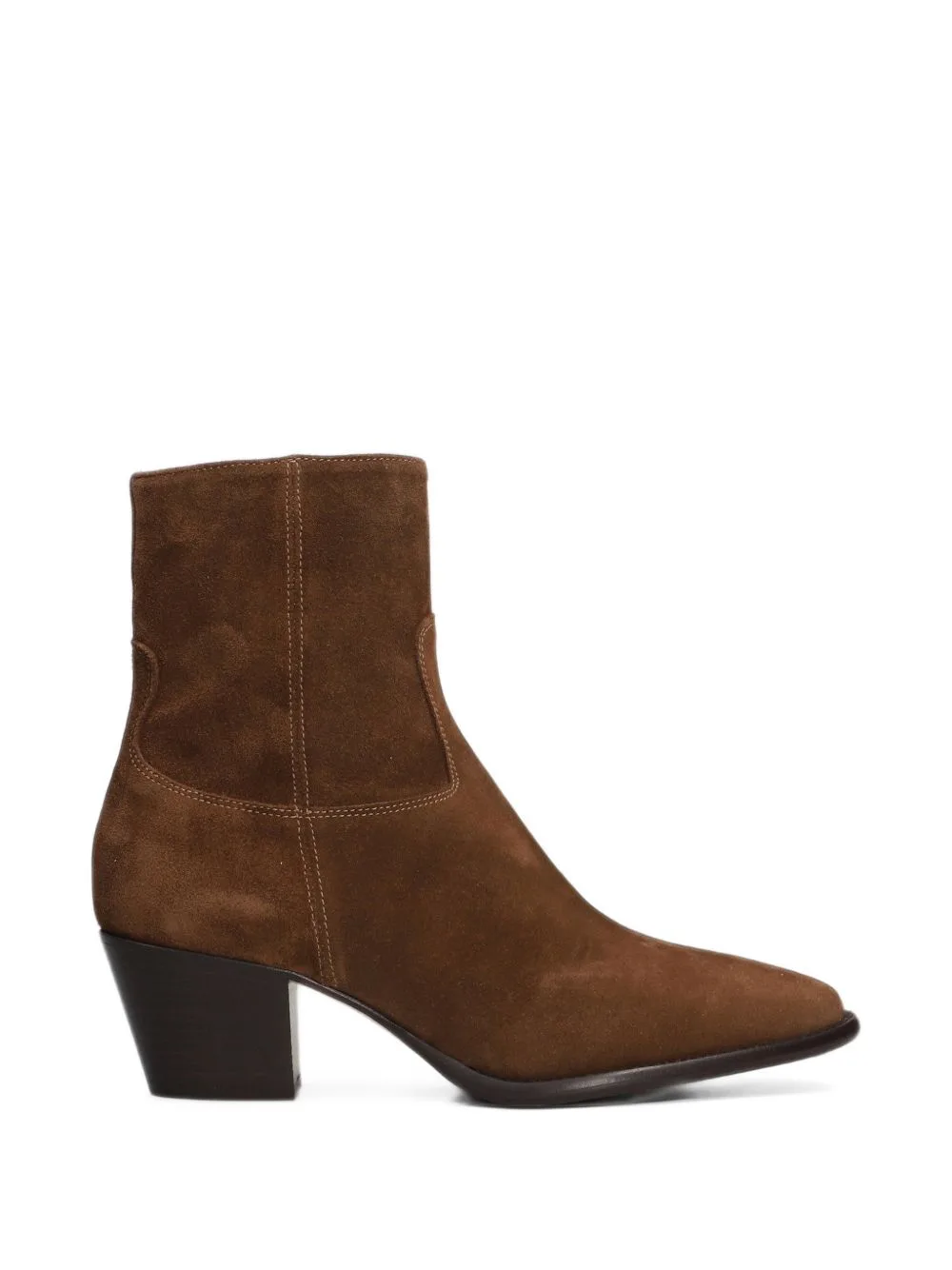 Suede Pointed-Toe Ankle Boots