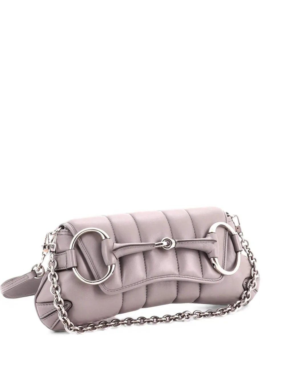 Horsebit Chain Vertical Quilted Leather Small Shoulder Bag by Gucci Pre-Owned