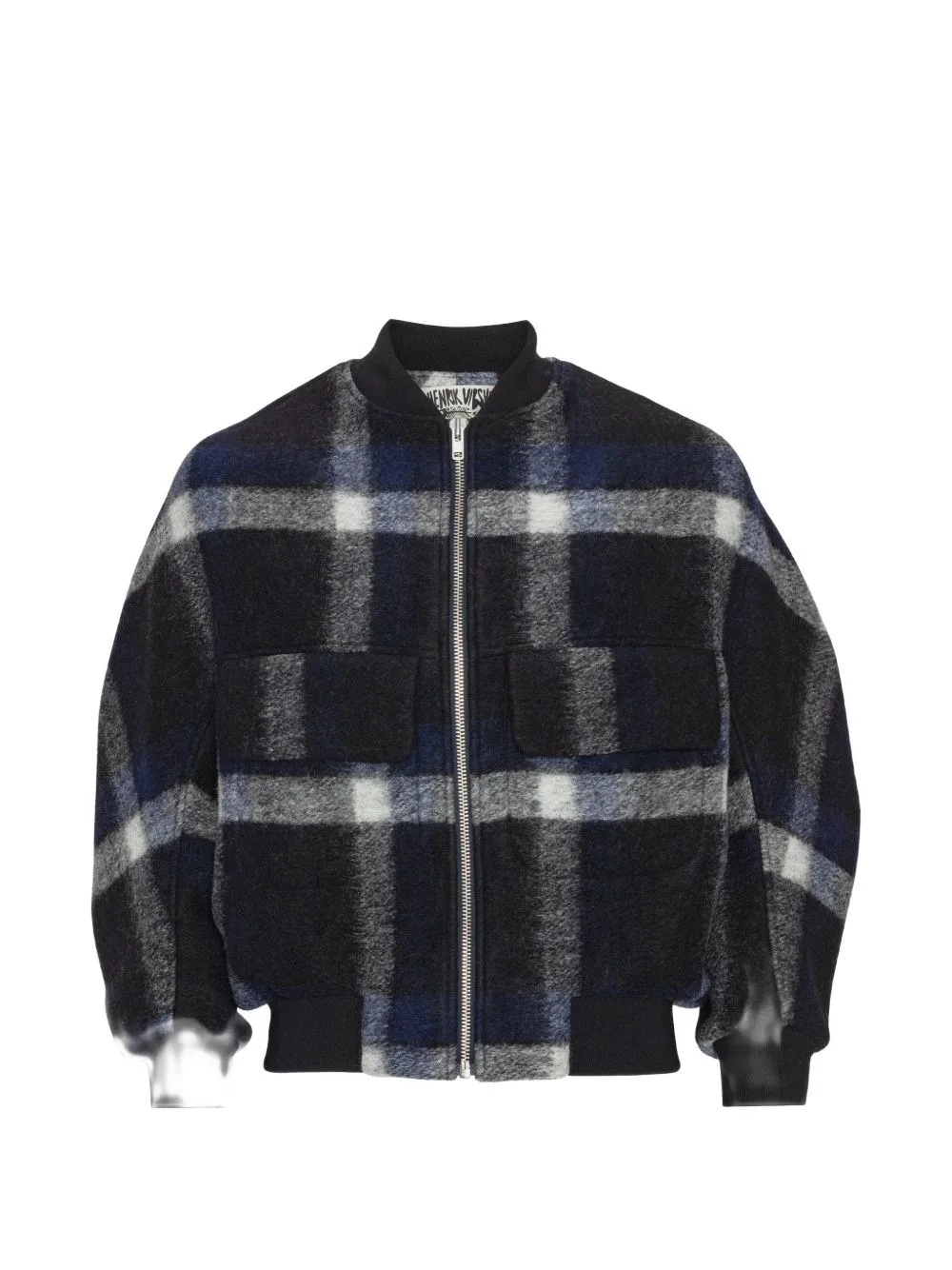 Merry Checked Bomber Jacket by Henrik Vibskov