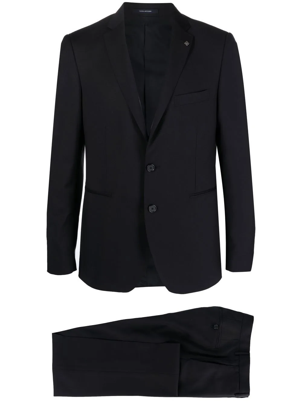 Single-Breasted Virgin-Wool Suit by Tagliatore