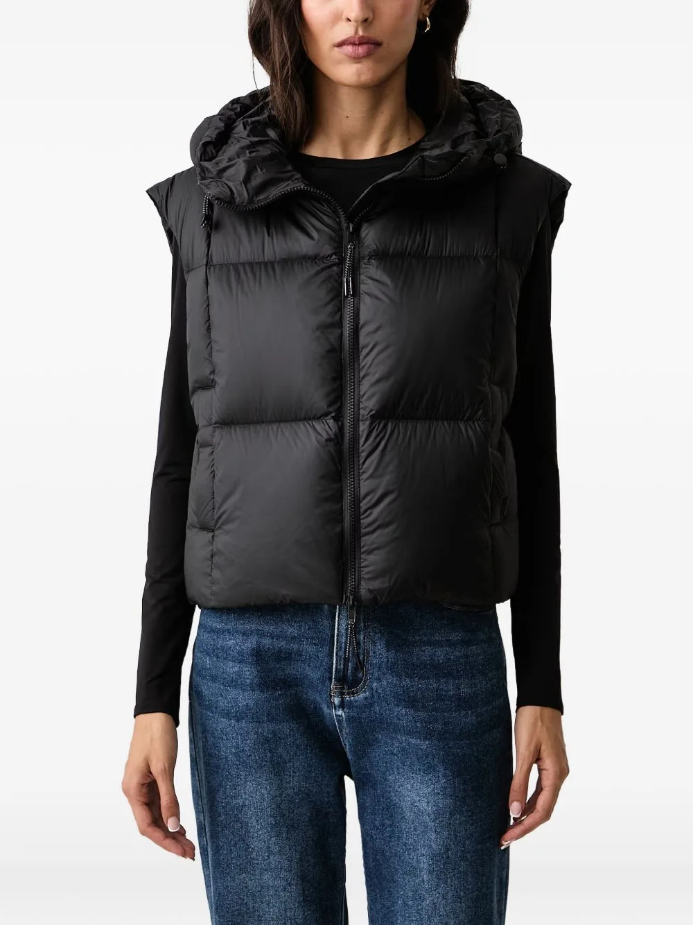 Kiara Tally Quilted Hooded Gilet by Mos Mosh