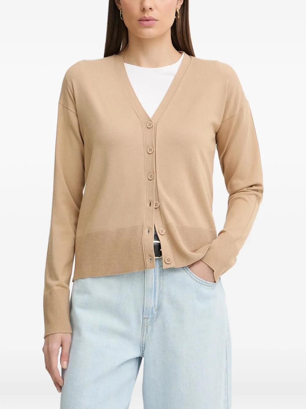 V-Neck Cardigan by Sisley