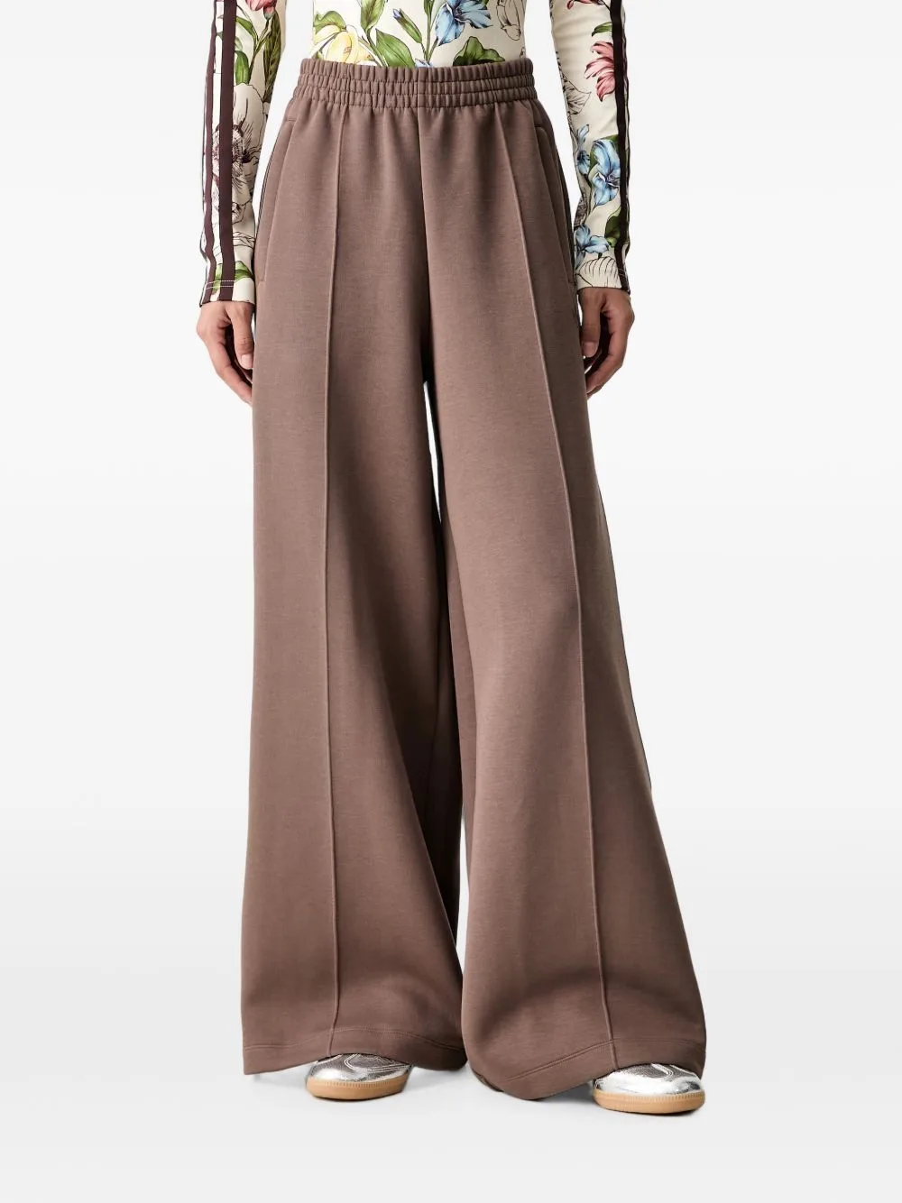 Logo-Embroidered Wide-Leg Track Pants by adidas