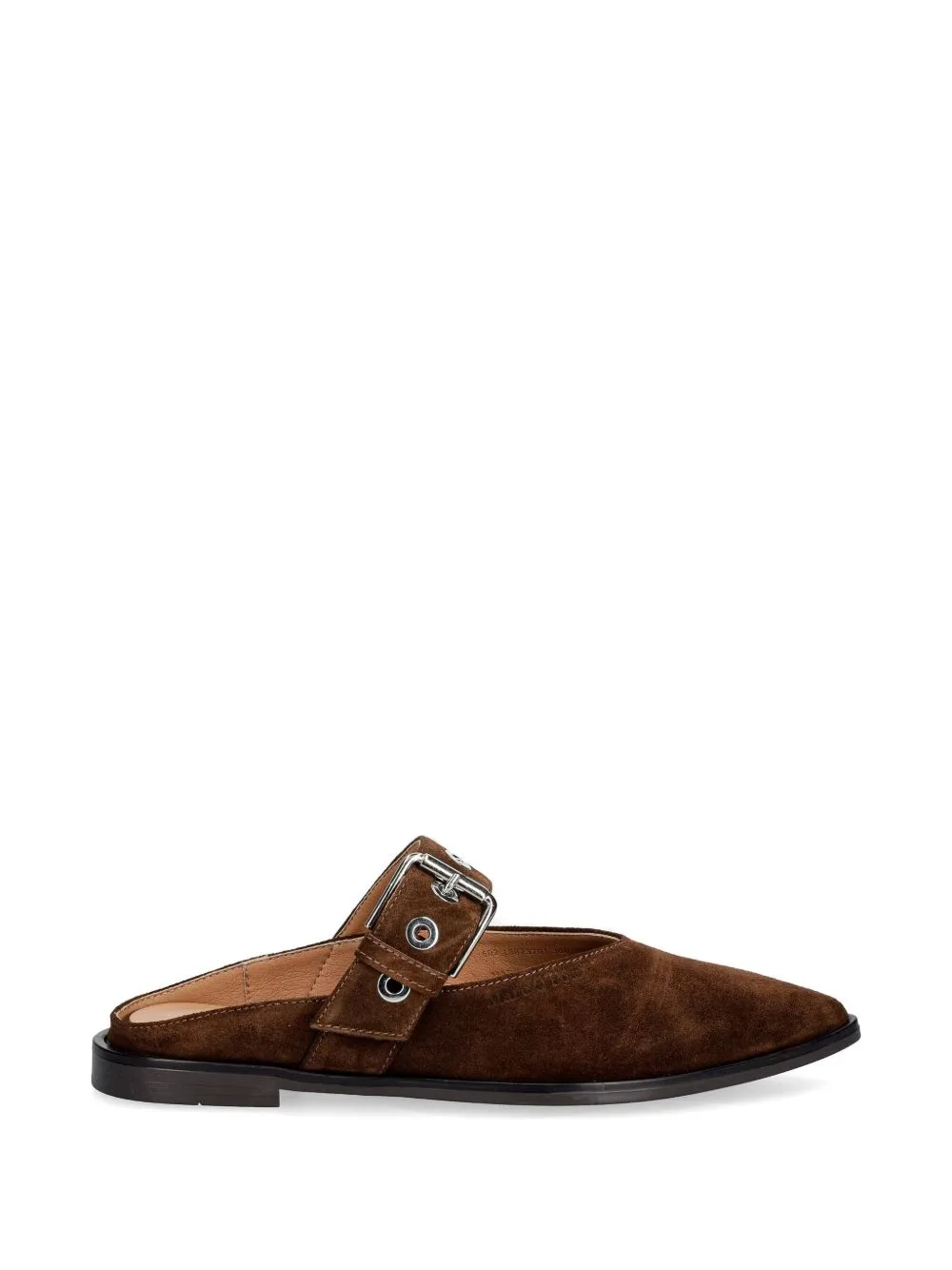Buckle-Strap Pointed-Toe Slippers by Marc O'Polo
