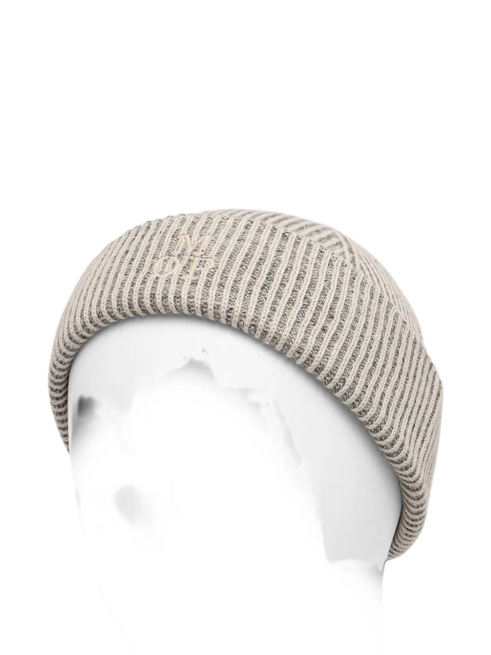 Ribbed-Knit Embroidered-Logo Beanie Hat by Marc O'Polo