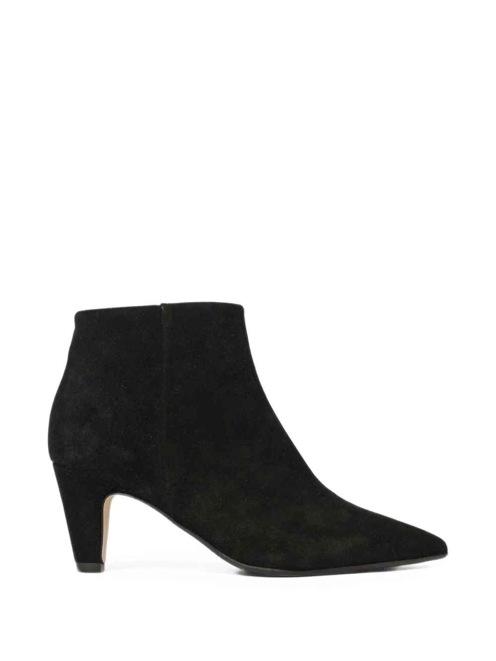 Suede Pointed-Toe Ankle Boots by Anna F.