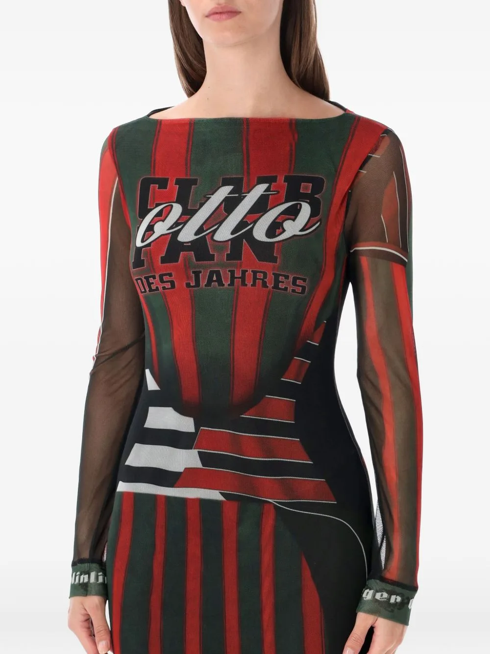 Sporty Polo Graphic-Print Maxi Dress by Ottolinger