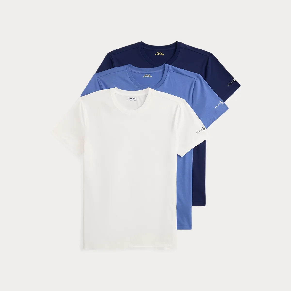 Stretch Crewneck Undershirt 3-Pack by Polo Ralph Lauren