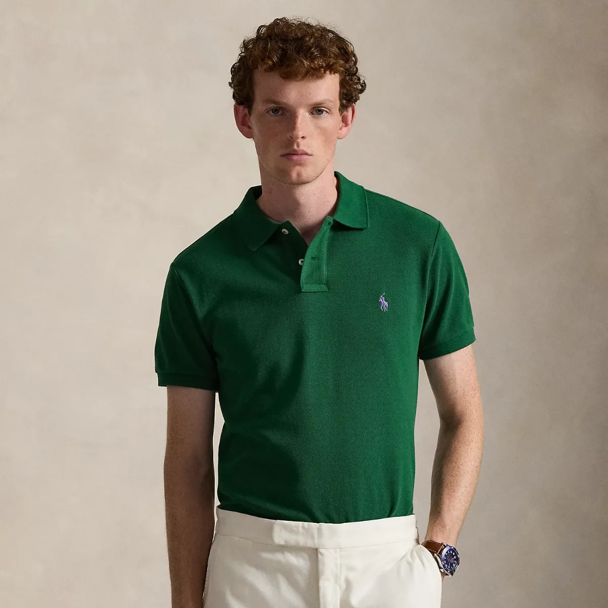 Slim Fit Mesh Polo Shirt by Polo Ralph Lauren