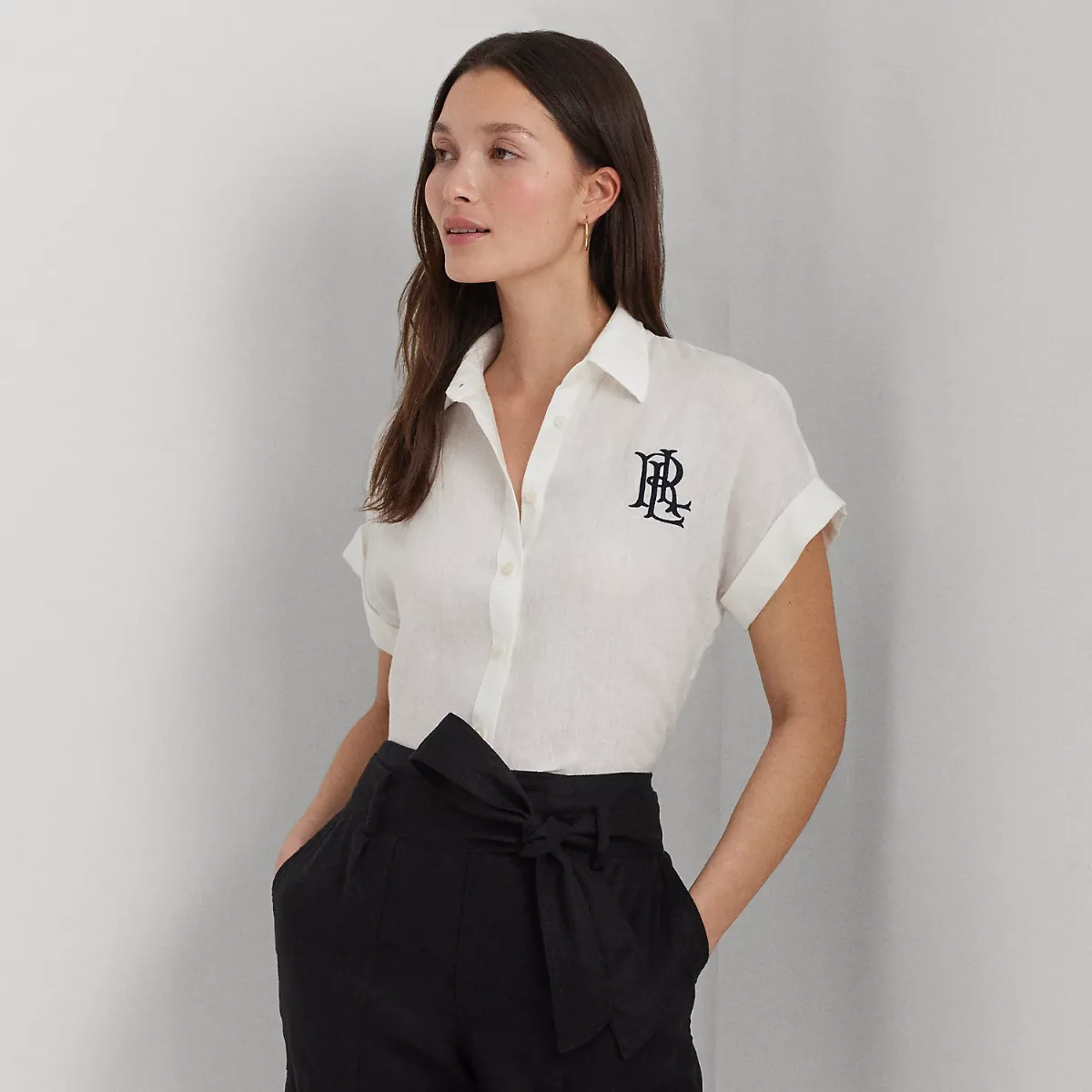 Relaxed Fit Linen Short-Sleeve Shirt by Lauren Ralph Lauren