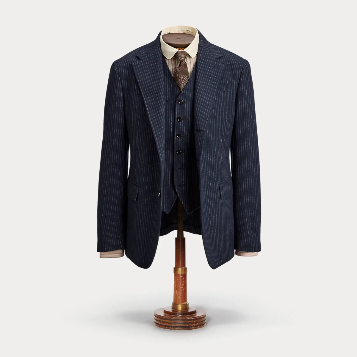 Pinstripe Twill Suit Jacket by Ralph Lauren RRL
