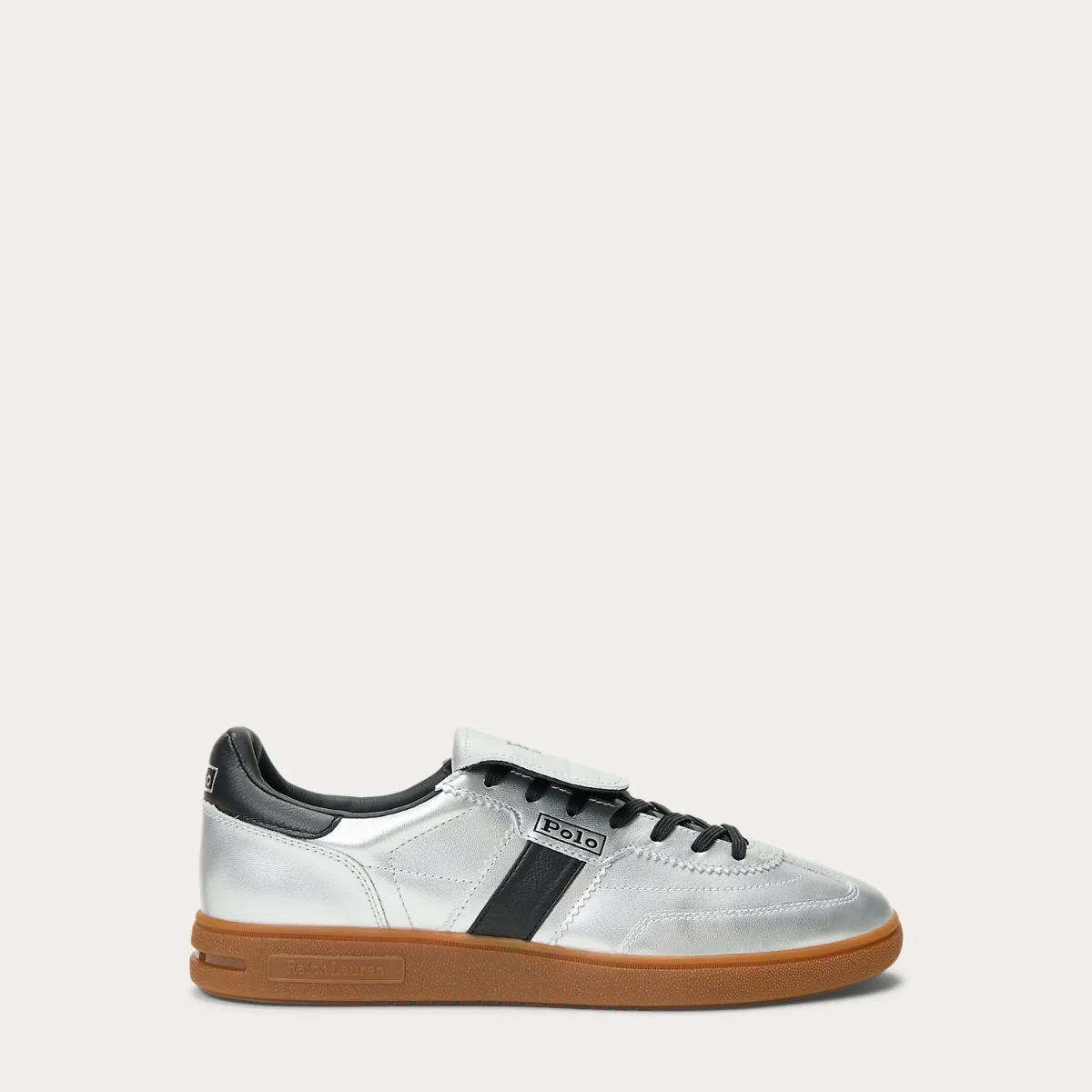 Bedford Metallic Leather Trainer by Ralph Lauren Polo Sport
