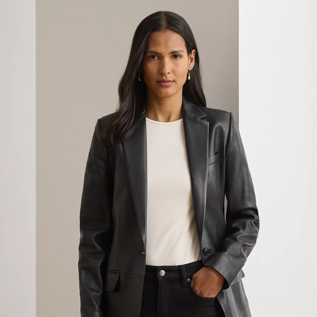 Lambskin Blazer by Lauren Ralph Lauren