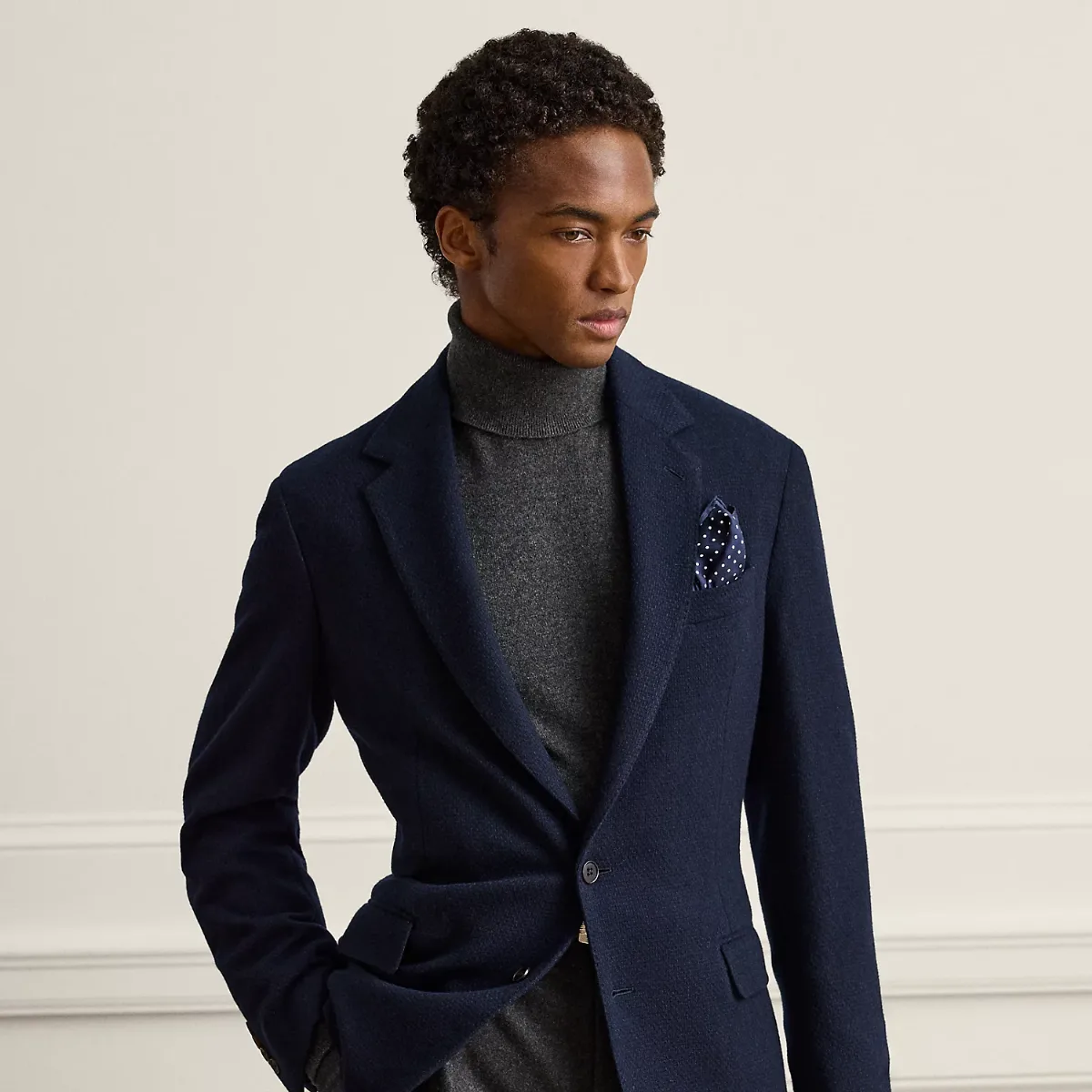 Hadley Hand-Tailored Textured Jacket by Ralph Lauren Purple Label