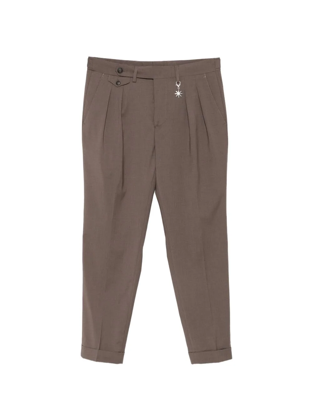 Pleated Turn-Up Trousers by Manuel Ritz
