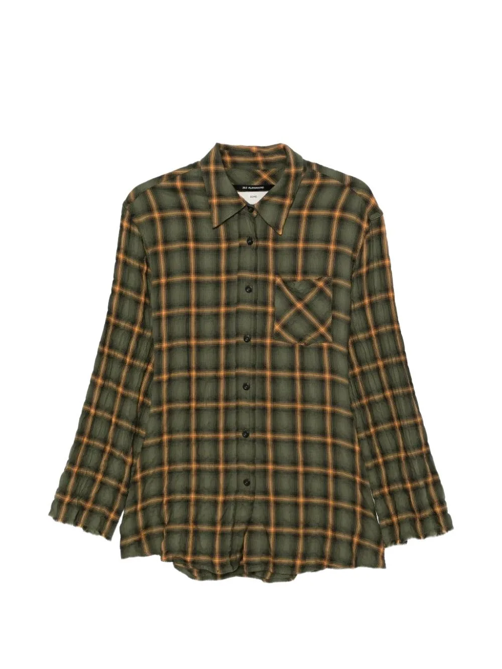 Mermaid Check Frayed Shirt by Song For The Mute