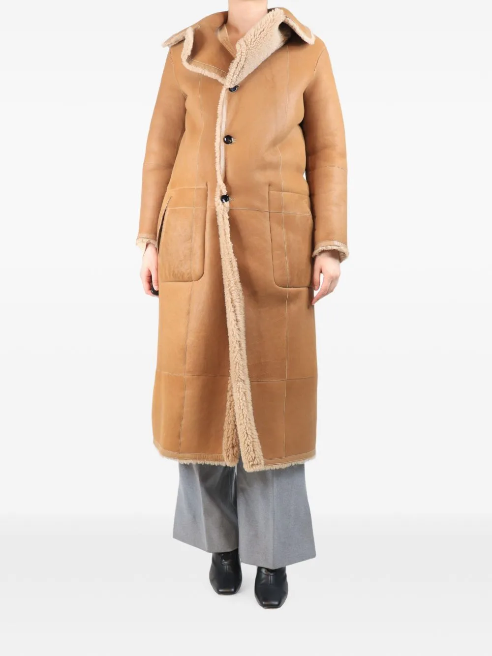 Maybelle Reversible Shearling Coat by JOSEPH