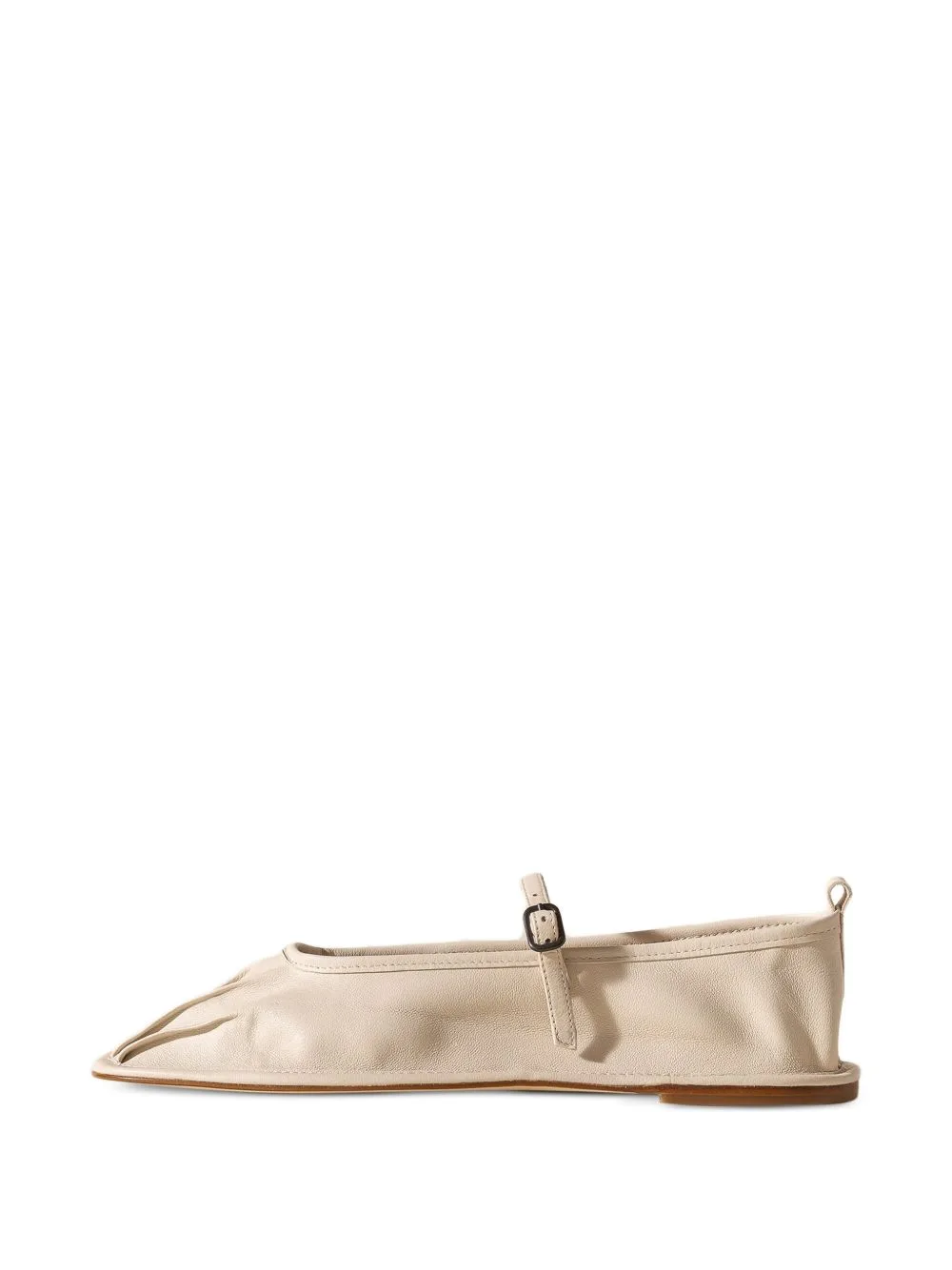 Dansa Pleated-Toe Mary Jane Ballet Flats by Hereu