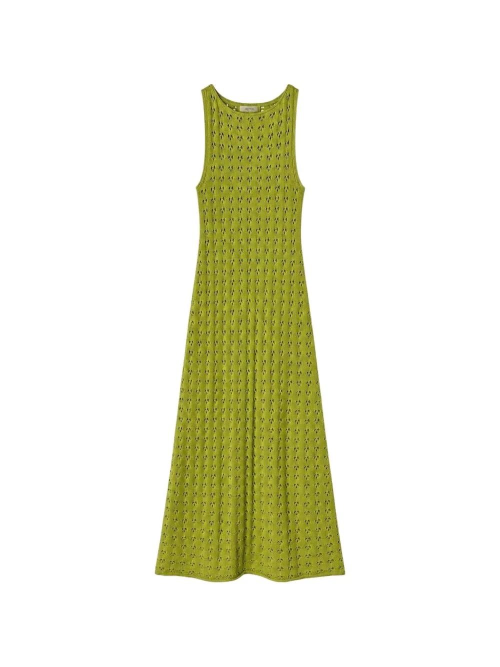 Openwork-Knit Maxi Dress by RETORI
