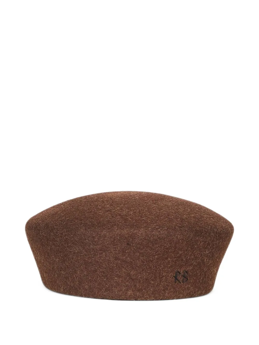 Logo-Embroidered Wool Beret by Ruslan Baginskiy