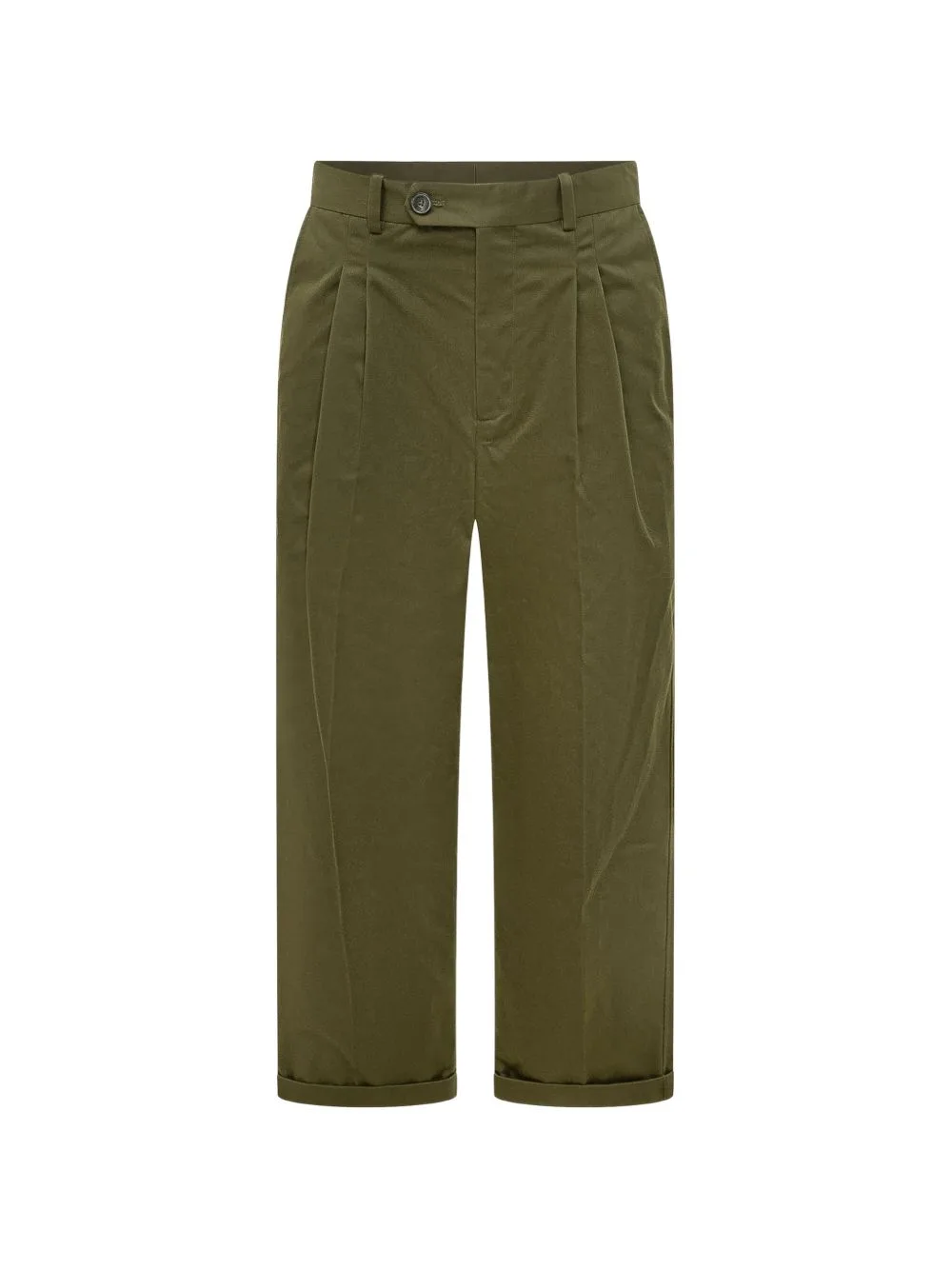 Cropped Pleated Trousers by Drôle De Monsieur