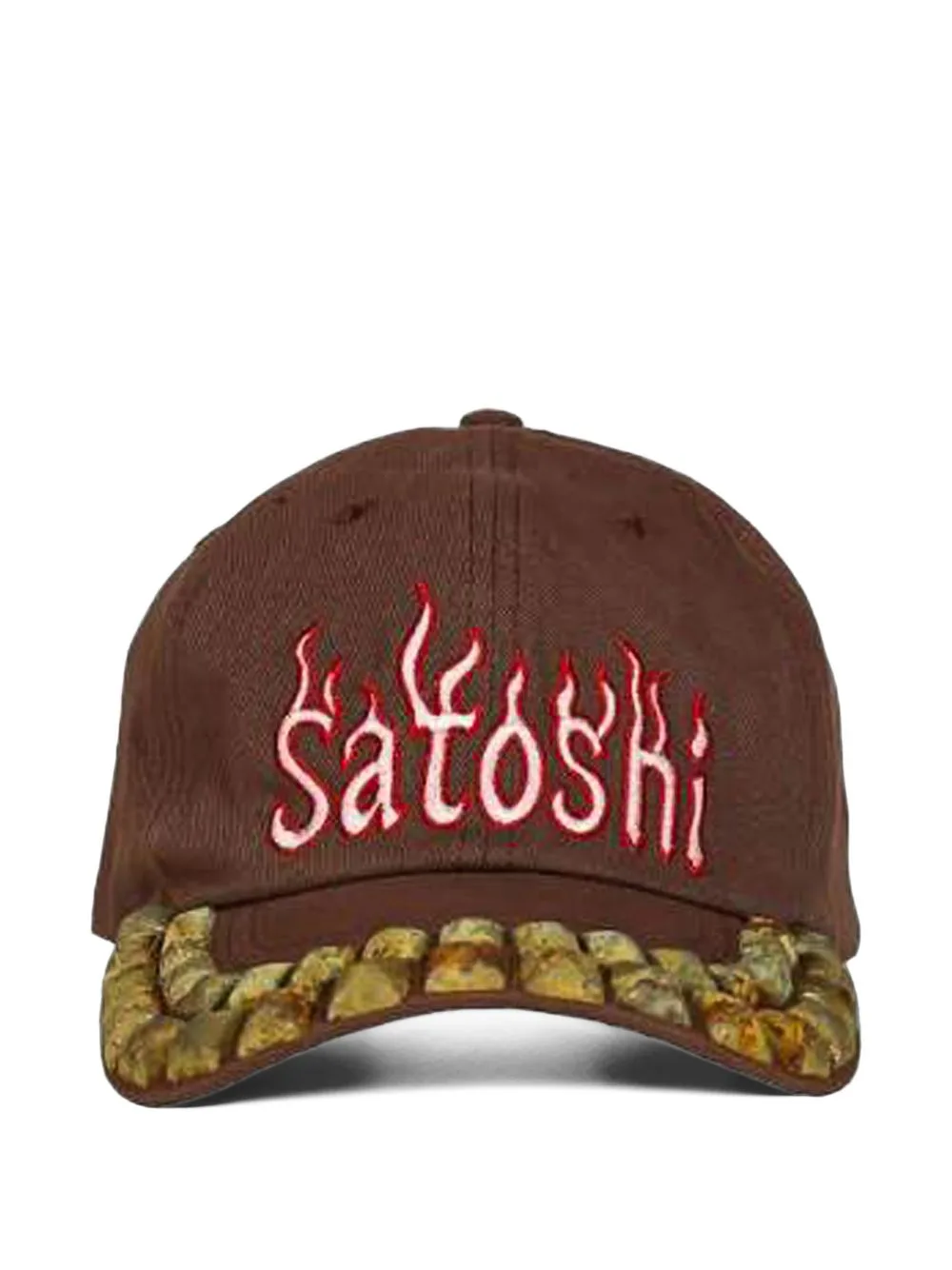 Studded Flame-Print Cap by SATOSHI NAKAMOTO