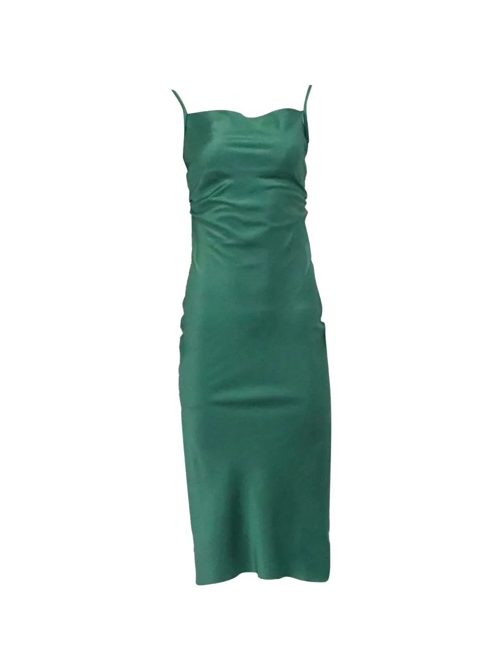 Square-Neck Midi Dress by Nanushka