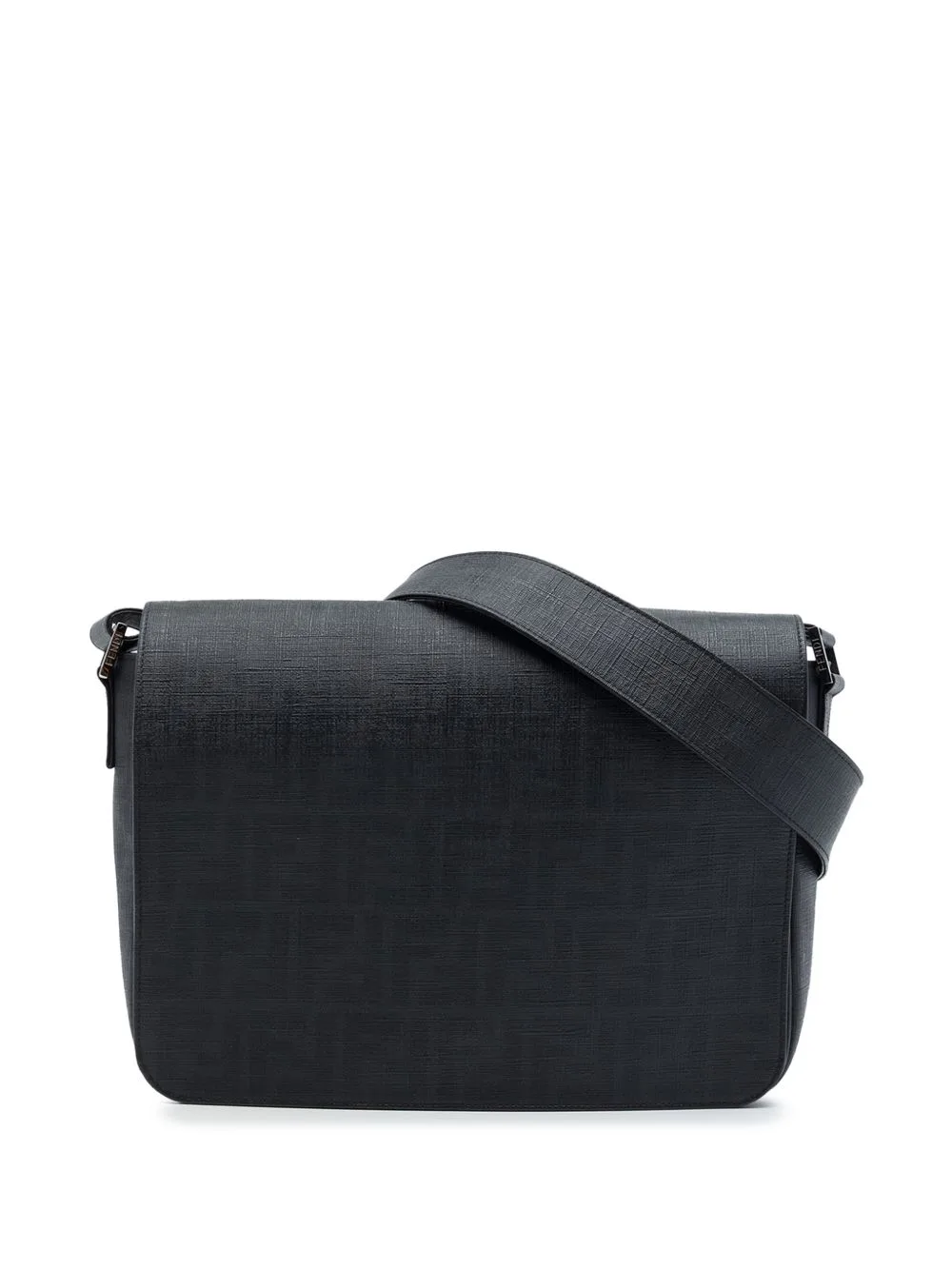 2010-2026 Zucca Spalmati Flap Crossbody Bag by Fendi Pre-Owned