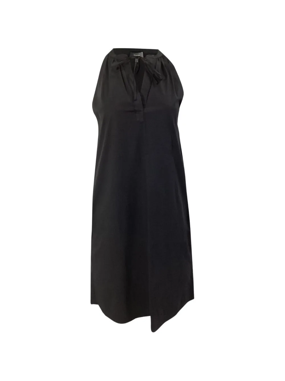 Gathered Neckline Tie Dress by Theory