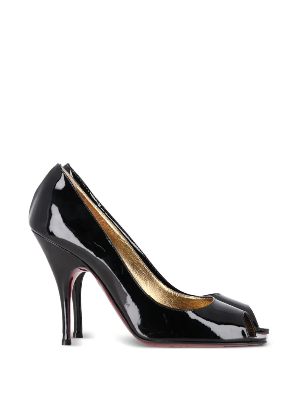 Peep-Toe Patent-Leather Pumps by Dolce & Gabbana Pre-Owned