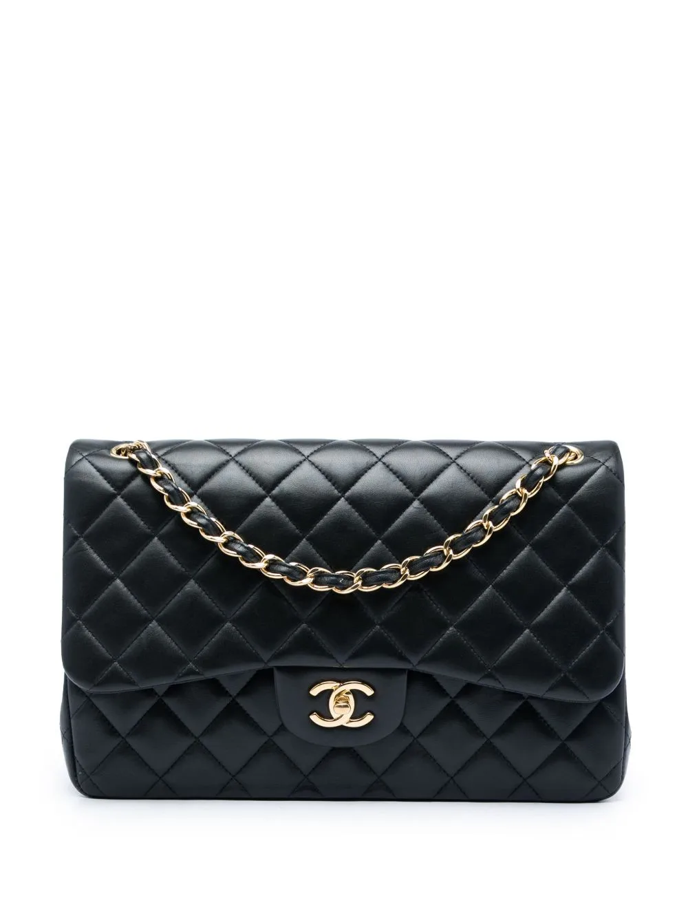 2019 Jumbo Classic Lambskin Double Flap Shoulder Bag by CHANEL Pre-Owned