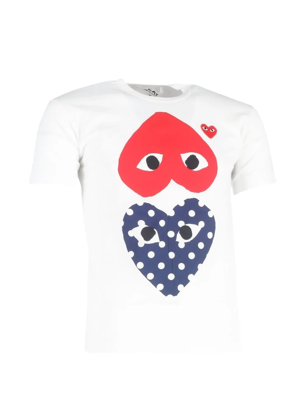 Heart-Print Polka-Dot T-Shirt by Comme Des Garçons Pre-Owned