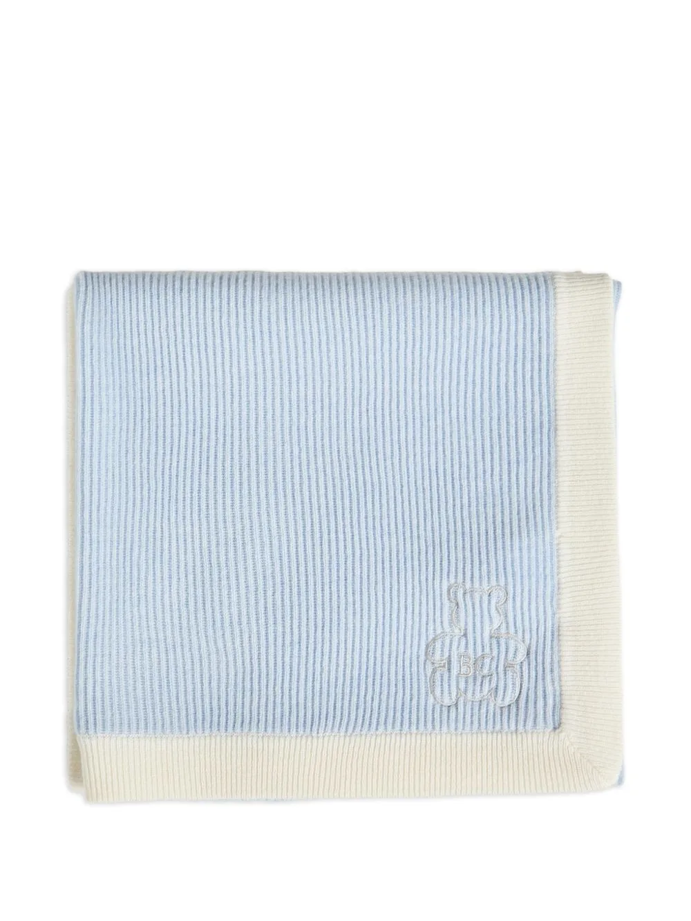 Cashmere Rib-Knit Baby Bernie Blanket by Brunello Cucinelli Kids